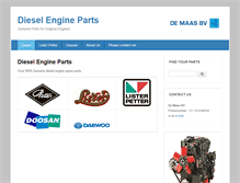Tablet Screenshot of dieselengine-parts.com